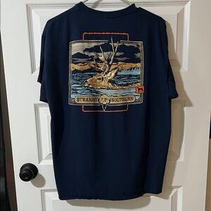 Men’s Straight Up Southern Navy Blue Men's Shirt